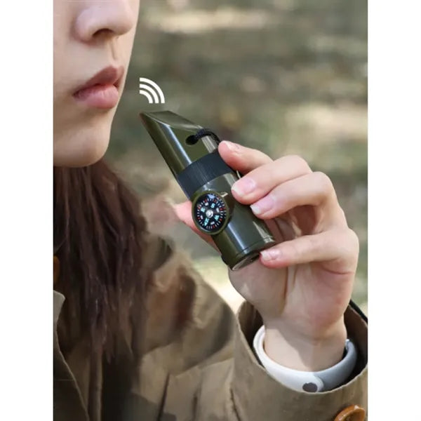 7 in 1 multifunctional wilderness survival whistle