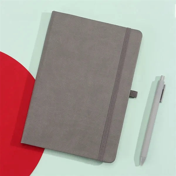 A5 PU Hardcover Medium Notebook Journal with Pen