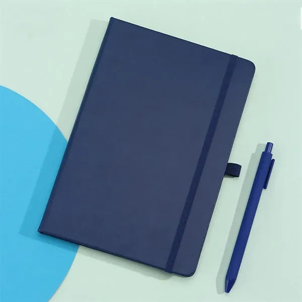 A5 PU Hardcover Medium Notebook Journal with Pen