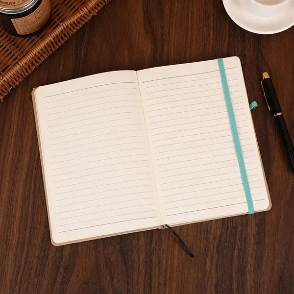 A5 Kraft Hardcover Medium Notebook with Elastic Band
