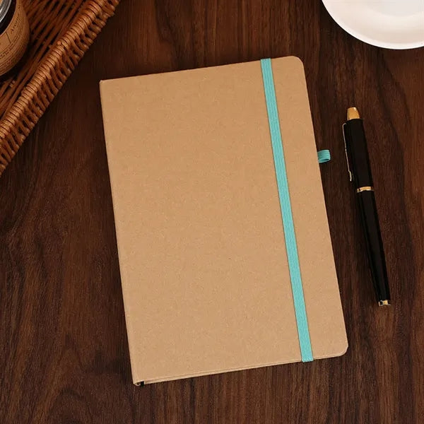 A5 Kraft Hardcover Medium Notebook with Elastic Band