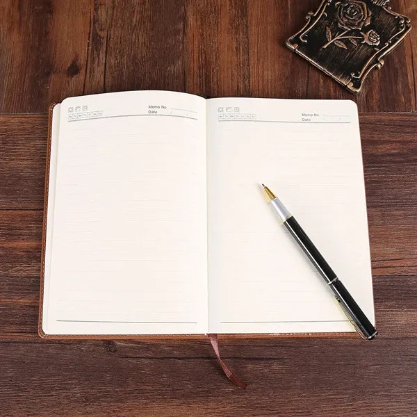 A5 PU Medium Notebook with Phone Card Holder