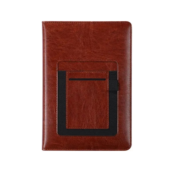 A5 PU Medium Notebook with Phone Card Holder