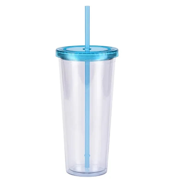 24 OZ Double Wall Acrylic Insulated Travel Tumblers