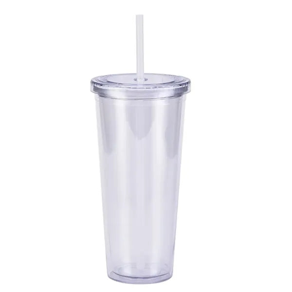 24 OZ Double Wall Acrylic Insulated Travel Tumblers