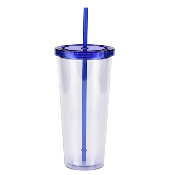 24 OZ Double Wall Acrylic Insulated Travel Tumblers