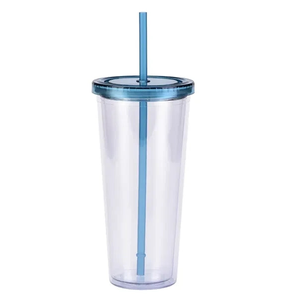 24 OZ Double Wall Acrylic Insulated Travel Tumblers