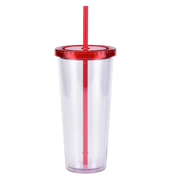 24 OZ Double Wall Acrylic Insulated Travel Tumblers