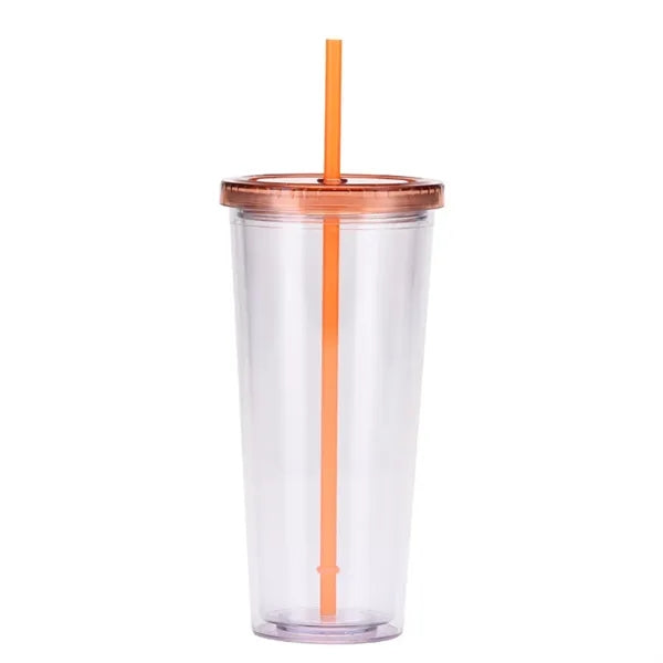 24 OZ Double Wall Acrylic Insulated Travel Tumblers