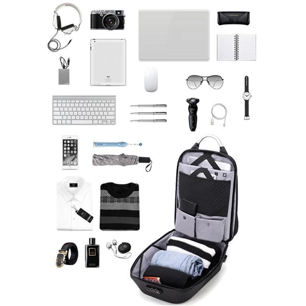 Backpack with USB charging port
