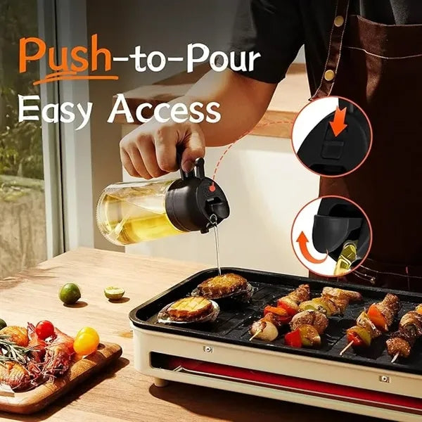16oz Oil Dispenser And Sprayer Bottle for Kitchen