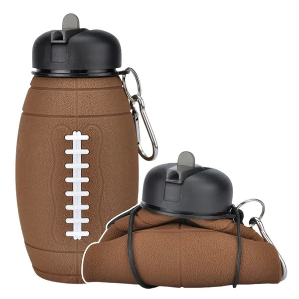Rugby Silicone Sports Foldable Travel Cup