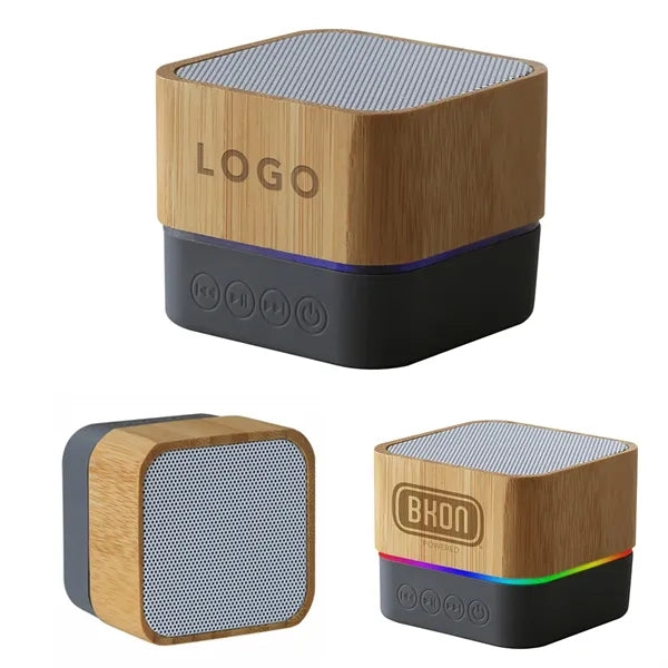 Squared Bamboo Wireless Bluetooth Speaker