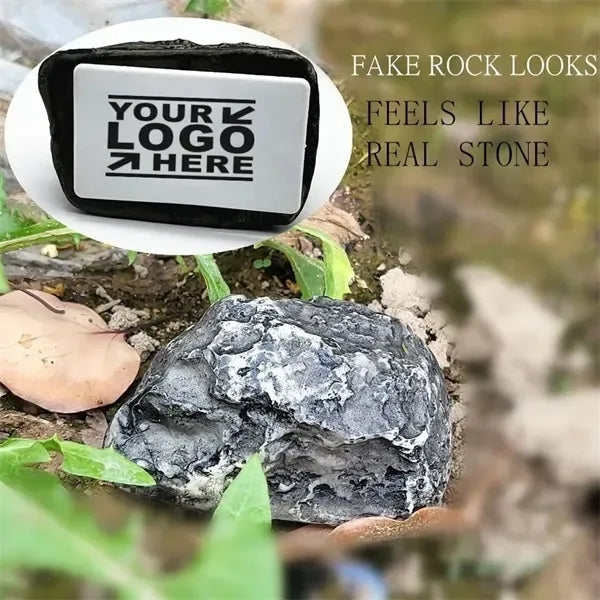 Simulated stone outdoor garden hidden key box