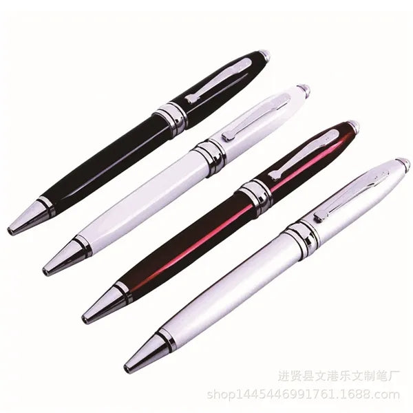 Hotel Twist Ballpoint Pen With LED Light And Metal Clip