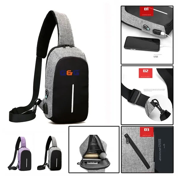 Luxury Sling Sports Bag Crossbody Backpack