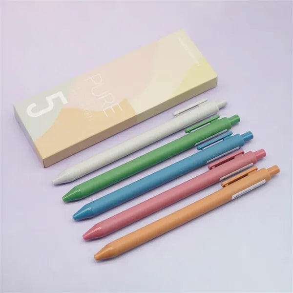 5pcs Retractable Gel Ink Pens Set