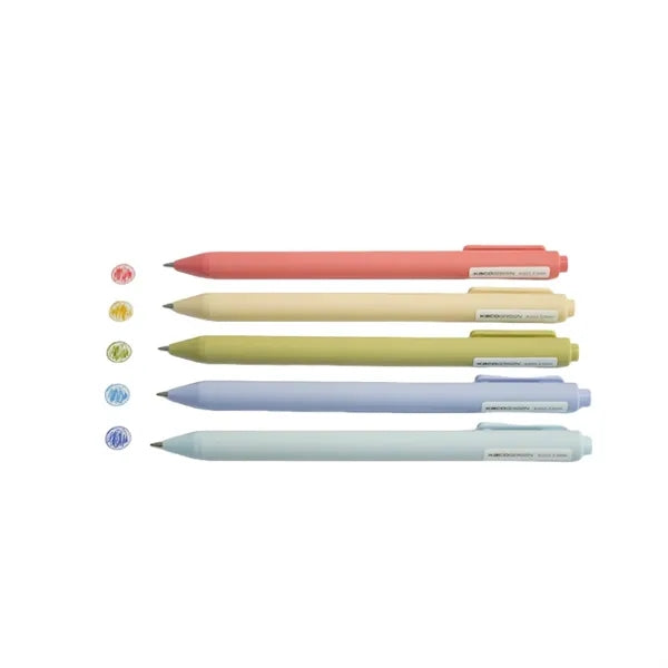 5pcs Retractable Gel Ink Pens Set
