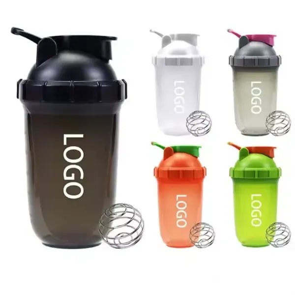 17oz Plastic Gym Blender Shaker Bottle With Ball