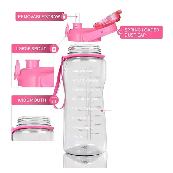 67oz Durable Outdoor Hiking Water Bottle and Holder Bag Set