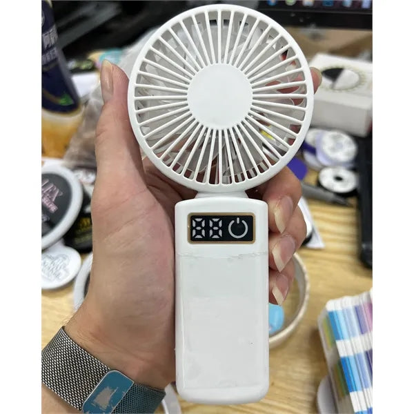 Mini USB Handheld Fan W/ Phone Holder