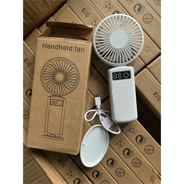 Mini USB Handheld Fan W/ Phone Holder