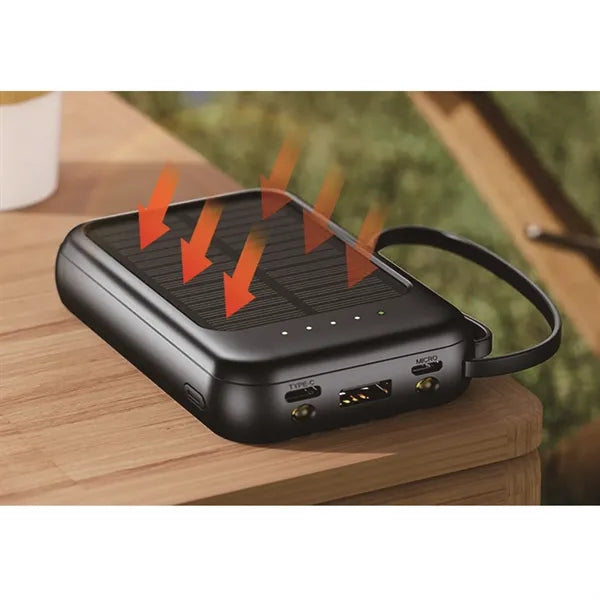 5000mah Faster Charging Solar Power Bank