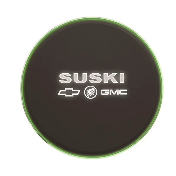 15W Round Light Up LED Logo Wireless Charger
