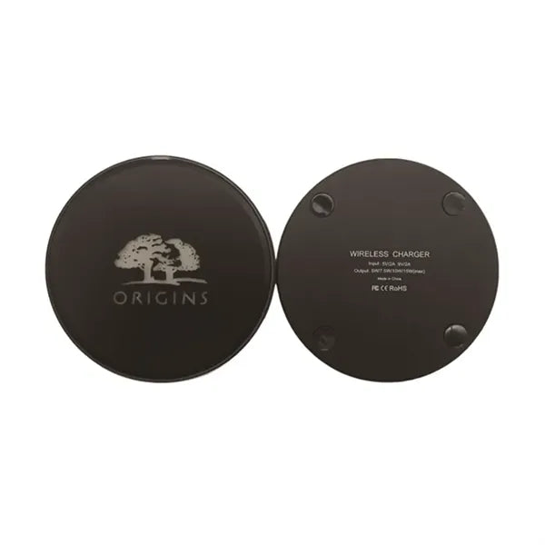 15W Round Light Up LED Logo Wireless Charger