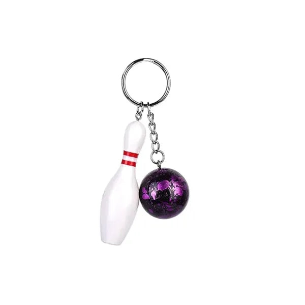 Mini Bowling Keychain with Ball