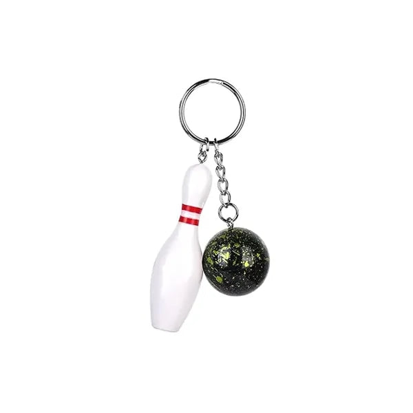 Mini Bowling Keychain with Ball