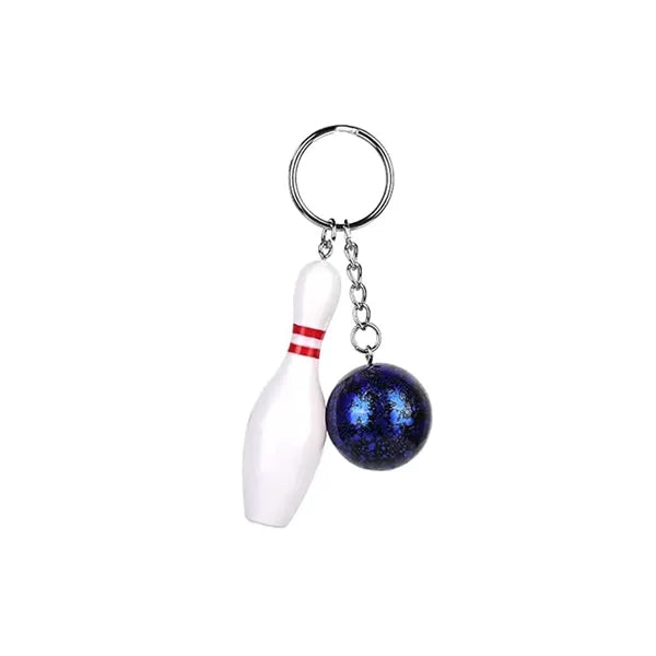 Mini Bowling Keychain with Ball
