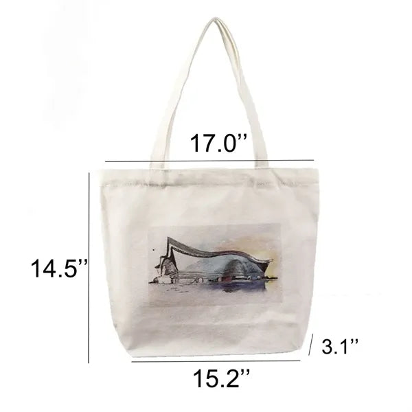 12oz Sublimated Canvas Shopping Bag