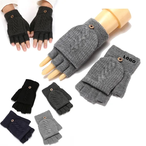 Winter Warm Gloves Fingerless Mittens