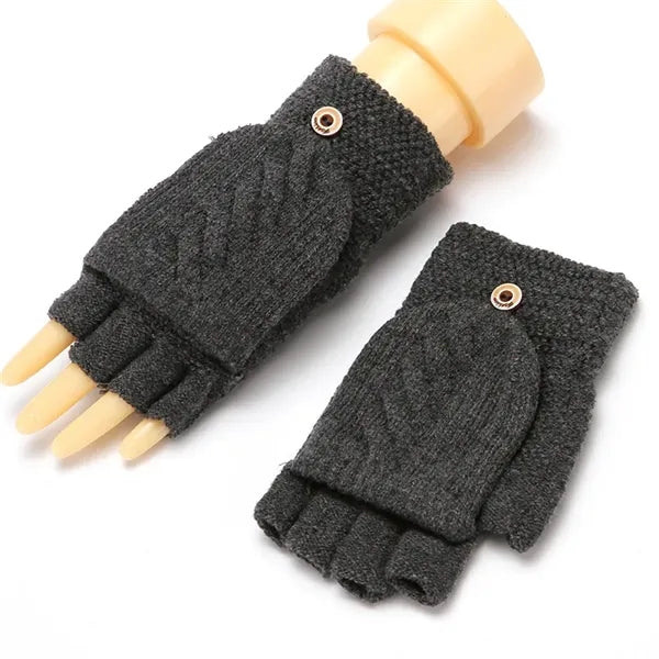 Winter Warm Gloves Fingerless Mittens