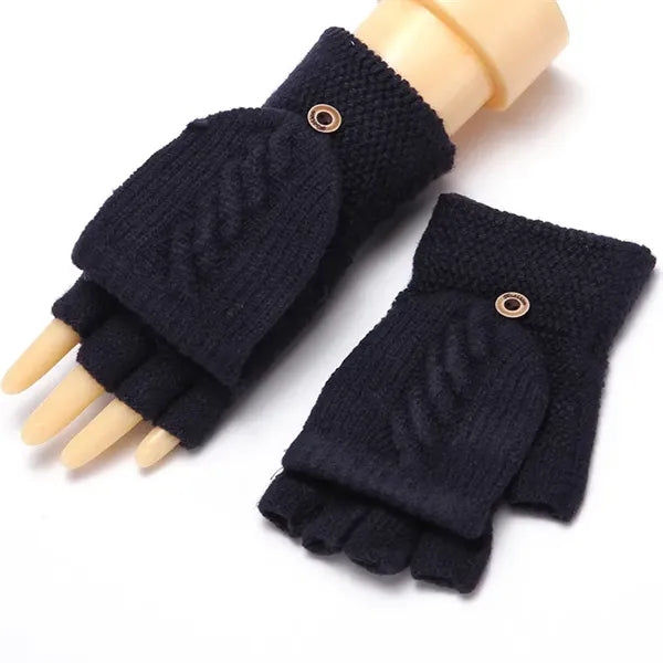 Winter Warm Gloves Fingerless Mittens