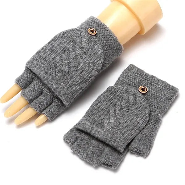 Winter Warm Gloves Fingerless Mittens