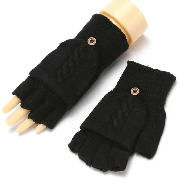 Winter Warm Gloves Fingerless Mittens