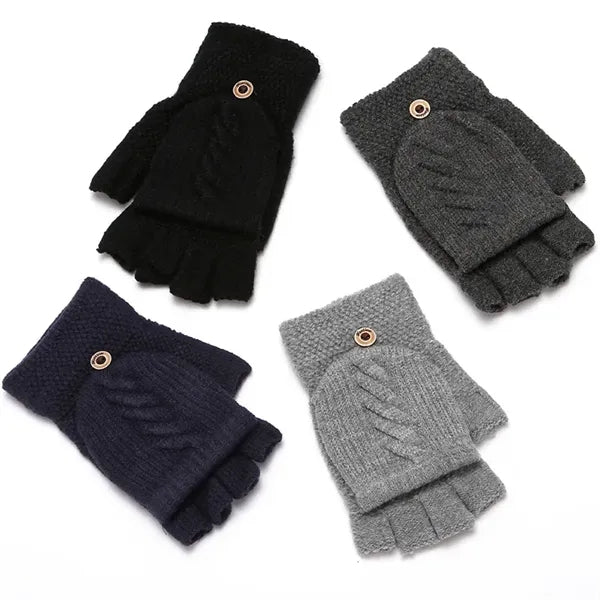 Winter Warm Gloves Fingerless Mittens