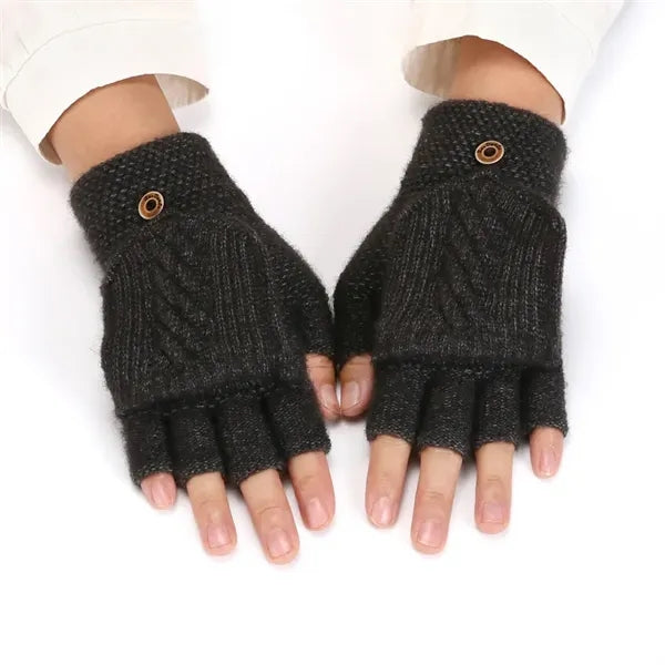 Winter Warm Gloves Fingerless Mittens
