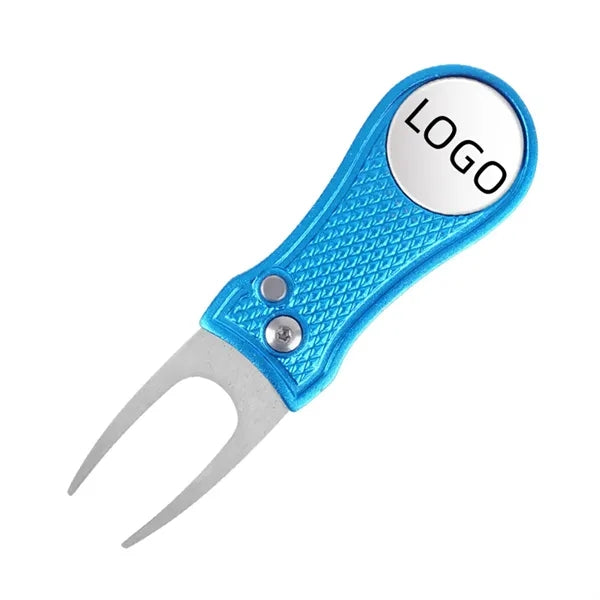 Retractable Golf Divot Repair Tool with Custom Magnetic Ball