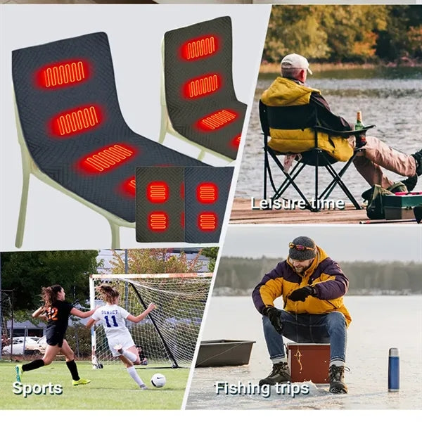 Heated Chair Seat Cushion For Home And Camping