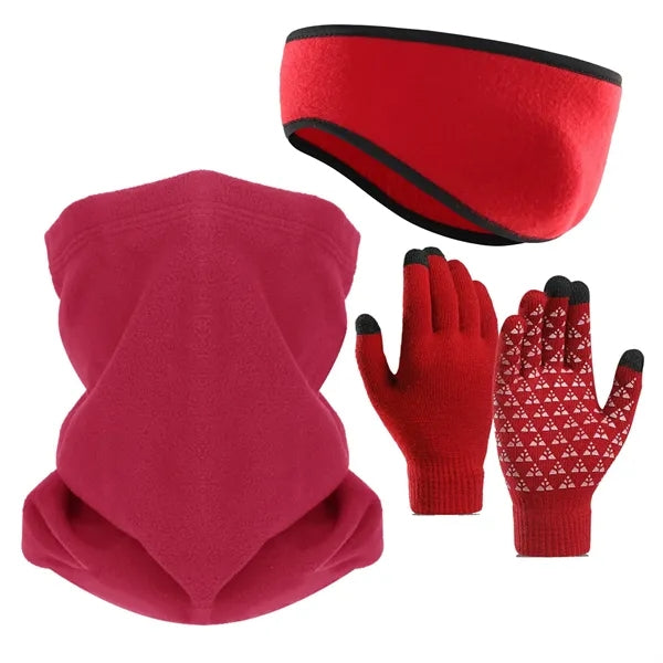 Ear Warmer Winter Mask Gloves Set