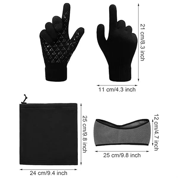 Ear Warmer Winter Mask Gloves Set
