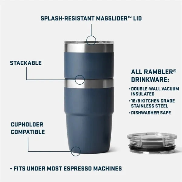 8oz Stainless Steel Coffee Mug With Magnetic Lid