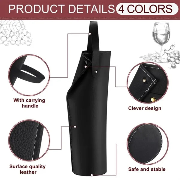 Wine Tote Bag Leather