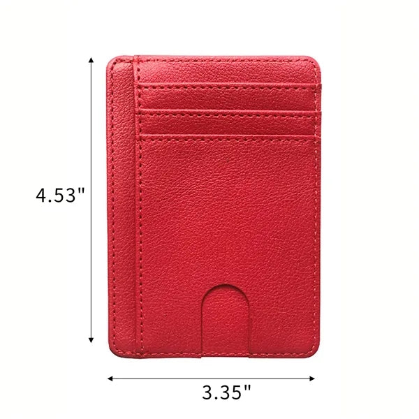 RFID Blocking Smart Slim PU Wallet