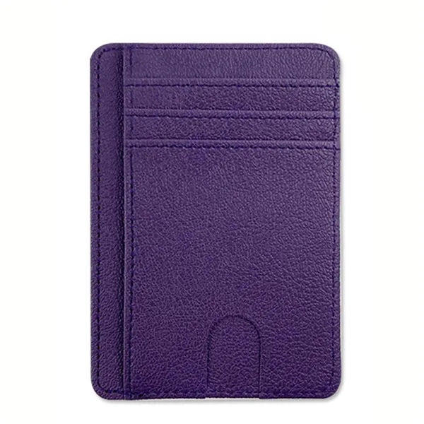 RFID Blocking Smart Slim PU Wallet