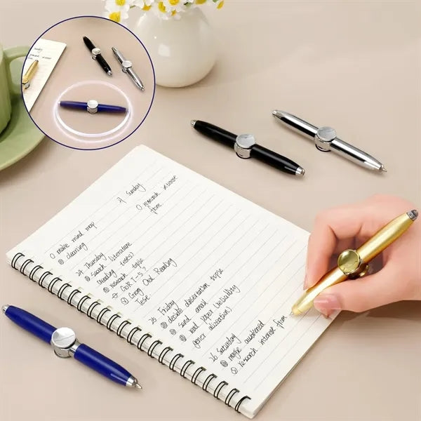 Stress Reducer Writing Tool Spinning Fidget Ballpoint Pen