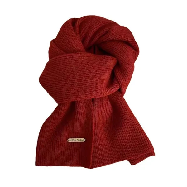 Preppy Style Knitted Scarf Graduation Gift